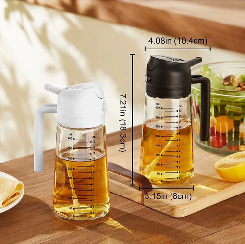 2-In-1 Oil Sprayer Bottle - Designed For Cooking Oil Dispensing