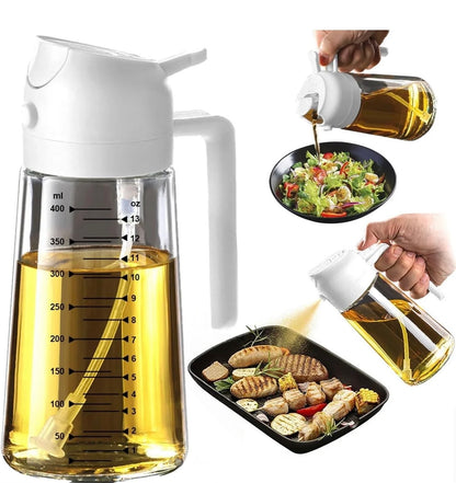 2-In-1 Oil Sprayer Bottle - Designed For Cooking Oil Dispensing