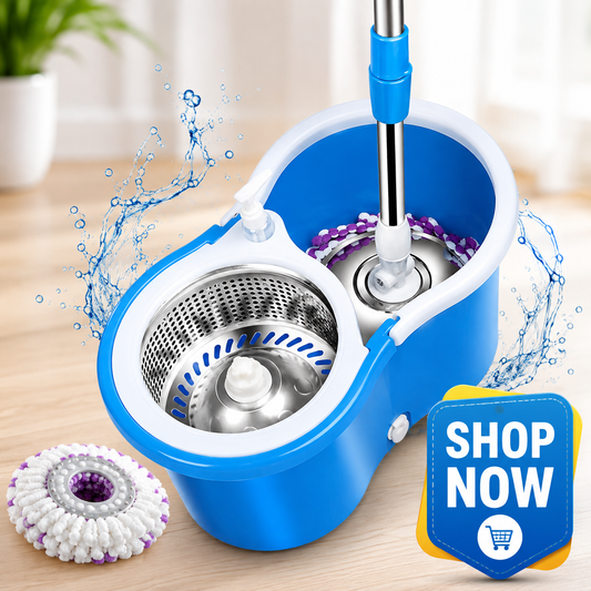 360 Degree Rotating Microfiber Mop Head | Home & Office Floor Cleaning Tool